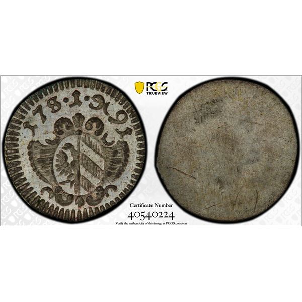 NUREMBERG: Free Imperial City, AR pfennig, 1791, PCGS MS64