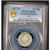 Image 2 : GERMANY: Kaiserreich, AR 1/2 mark, 1917-G, PCGS MS66