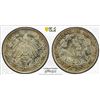 Image 1 : GERMANY: Kaiserreich, AR 1/2 mark, 1916-J, PCGS MS66