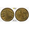 Image 1 : GERMANY: Weimar Republic, 10 rentenpfennig, 1923-A, PCGS MS65