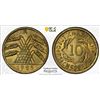 Image 1 : GERMANY: Weimar Republic, 10 reichspfennig, 1925-A, PCGS MS65