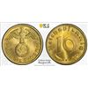 Image 1 : GERMANY: Third Reich, 10 reichspfennig, 1939-F, PCGS MS65