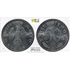 Image 1 : GERMANY: Third Reich, 50 reichspfennig, 1944-B, PCGS MS63