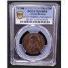 Image 2 : GREAT BRITAIN: AE halfpenny token, 1794, PCGS MS64 RB