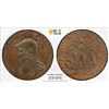 Image 1 : GREAT BRITAIN: AE halfpenny token, 1794, PCGS MS63 BN