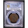 Image 2 : GREAT BRITAIN: AE halfpenny token, 1794, PCGS MS63 BN