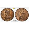 Image 1 : GREAT BRITAIN: AE 1/2 penny token, 1795, PCGS MS65 RB