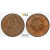 Image 1 : GREAT BRITAIN: AE halfpenny token, 1795, PCGS MS64 BN