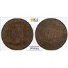 Image 1 : GREAT BRITAIN: AE halfpenny token, 1797, PCGS MS63 BN