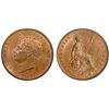 Image 1 : GREAT BRITAIN: George IV, 1820-1830, AE 1/2 penny, 1827, PCGS MS63 BN