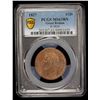 Image 2 : GREAT BRITAIN: George IV, 1820-1830, AE 1/2 penny, 1827, PCGS MS63 BN