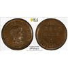 Image 1 : GREAT BRITAIN: AE shilling token, ND (ca. 1843), PCGS MS63 BN