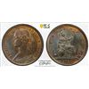 Image 1 : GREAT BRITAIN: Victoria, 1837-1901, AE farthing, 1860, PCGS MS64 RB