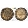 Image 1 : ITALY: PAPAL STATES: Pius IX, 1846-1870, AR 10 baiocchi, 1859-R year XIII, PCGS MS64