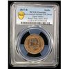 Image 2 : ITALY: PAPAL STATES: Pius IX, 1846-1878, AE soldo, 1867-R year XXI, PCGS UNC details