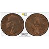 Image 1 : ITALY: Vittorio Emanuele III, 1900-1946, AE 10 centesimi, 1938-R year XVI, PCGS MS64 RB