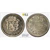 Image 1 : LUXEMBOURG: Charlotte, 1919-1964, AR 25 centimes, 1946, PCGS Specimen 66