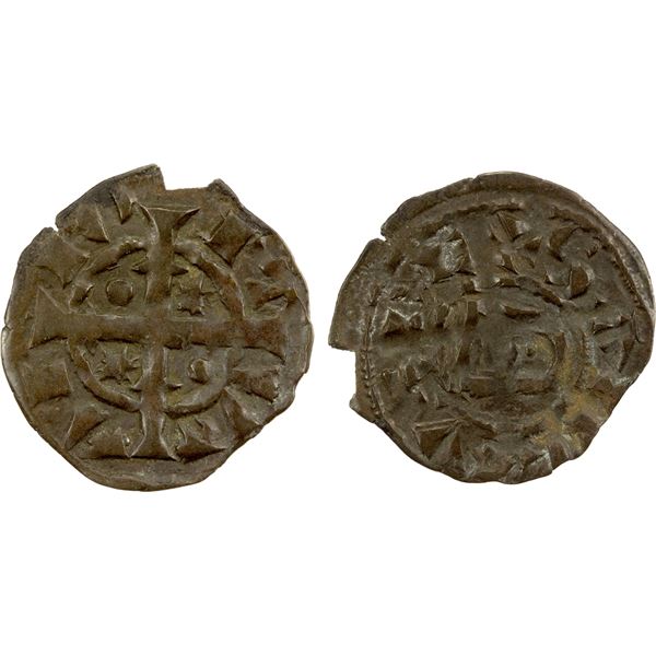 PORTUGAL: Sancho II, 1223-1248, BI dinheiro (0.55g), ND, VF