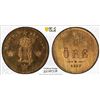 Image 1 : SWEDEN: Oscar I, 1844-1859, AE 1/2 ore, 1857, PCGS MS65