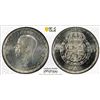 Image 1 : SWEDEN: Gustaf V, 1907-1950, AR 2 kronor, 1950, PCGS MS65