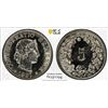 Image 1 : SWITZERLAND: Confederation, 5 rappen, 1937-B, PCGS MS67