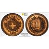 Image 1 : SWITZERLAND: Confederation, AE rappen, 1937-B, PCGS MS64 RB