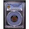 Image 2 : SWITZERLAND: Confederation, AE rappen, 1937-B, PCGS MS64 RB