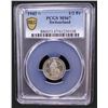 Image 2 : SWITZERLAND: Confederation, AR 1/2 franc, 1943-B, PCGS MS67