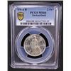 Image 2 : SWITZERLAND: Confederation, AR 2 francs, 1944-B, PCGS MS66