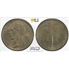 Image 1 : BELGIAN CONGO: Albert I, 1909-1934, 1 franc, 1930/29, PCGS MS64