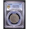 Image 2 : BELGIAN CONGO: Albert I, 1909-1934, 1 franc, 1930/29, PCGS MS64
