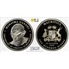 Image 1 : MAURITIUS: Republic, AR 100 rupees, 2001, PCGS PF68 Deep Cameo