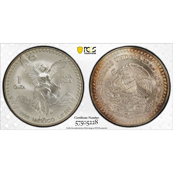 MEXICO: Estados Unidos, AR onza, 1995-Mo, PCGS MS68