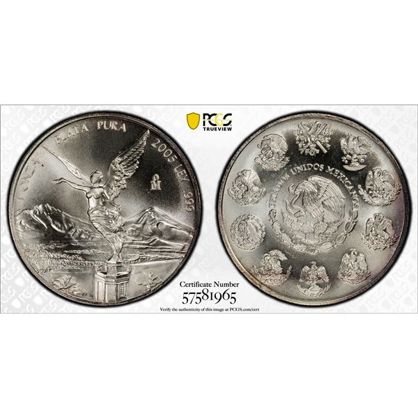 MEXICO: Estados Unidos, AR onza, 2008-Mo, PCGS MS68