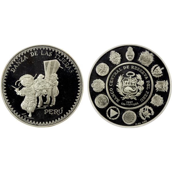 PERU: Republic, AR nuevo sol, 1997, PCGS Proof 68 DCAM