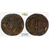 Image 1 : NETHERLANDS EAST INDIES: AE 1/2 stuiver, 1644, PCGS VF details