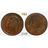 Image 1 : SARAWAK: James Brooke, 1841-1868, AE cent, 1863, PCGS AU58