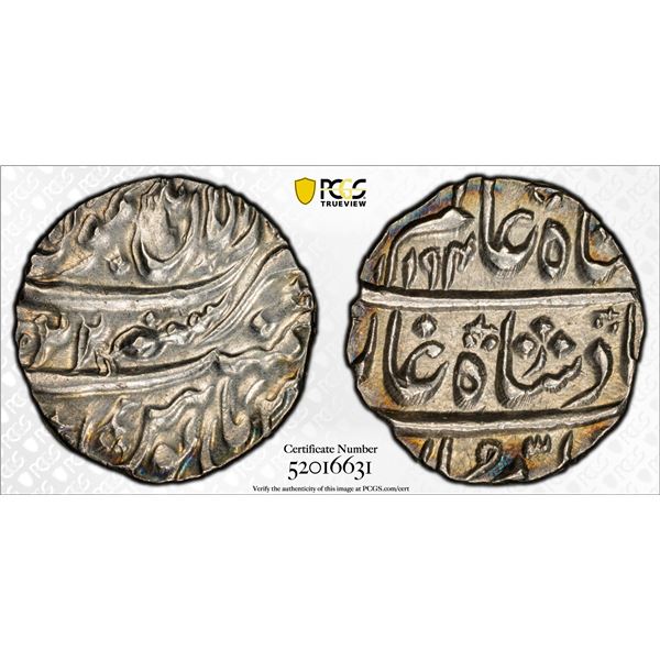 JAMMU: Brij Raj Dev, 1782-1787, AR rupee, Jammun, AH1194 year 22, PCGS MS62