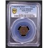 Image 2 : KUTCH: Khengarji III, 1875-1942, AE trambiyo, Bhuj, 1919/VS1976, PCGS MS65 BN