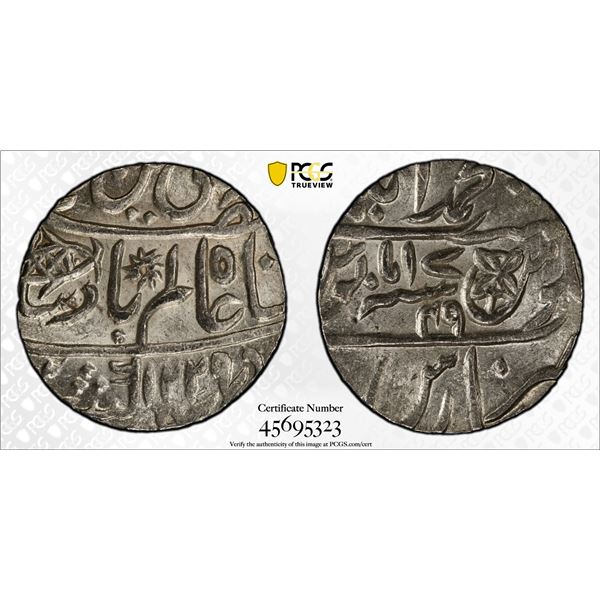 BENGAL PRESIDENCY: AR rupee, Muhammadabad Benares, AH1229 year 17-49, PCGS MS63