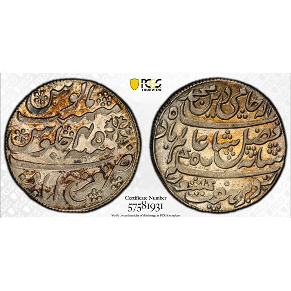 BENGAL PRESIDENCY: AR rupee, Farrukhabad, year 45, PCGS MS62