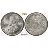 Image 1 : BRITISH INDIA: George V, 1910-1936, AR rupee, 1919(b), PCGS MS63
