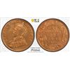 Image 1 : BRITISH INDIA: George V, 1910-1936, AE 1/4 anna, 1930(b), PCGS MS66 RD