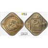 Image 1 : BRITISH INDIA: George V, 1910-1936, 2 annas, 1935(b), PCGS MS65