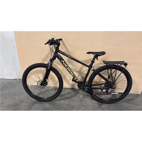 BLACK NORCO STORM 7.3 FRONT SUSPENSION 24-SPEED MOUNTAIN BIKE