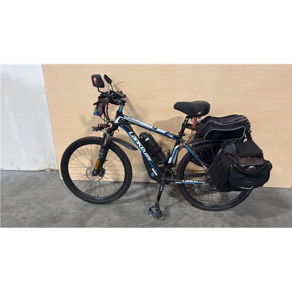 BLACK LANKELEISI RAZOR MX3.8 FRONT SUSPENSION 21-SPEED E-BIKE -NO CHARGER NO KEY-