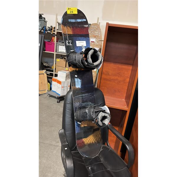 K2 FUSE SNOWBOARD W/ SIZE 8 NITRO SHOES