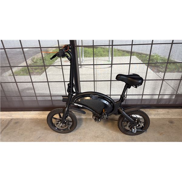 BLACK JETSON COMPACT AND FOLDABLE ELECTRIC BICYCLE - NO CHARGER