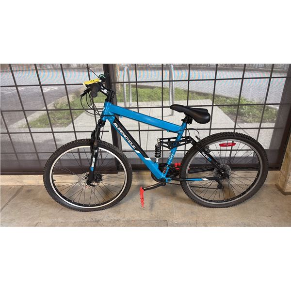 BLUE SUPERCYCLE RADEX 26 FULL SUSPENSION 21-SPEED MOUNTAIN BIKE