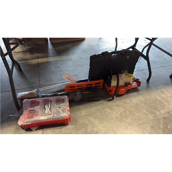 HUSQVARNA CHAINSAW AND MISC TOOLS